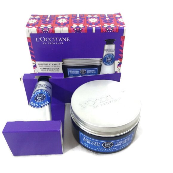 L'Occitane Shea Ultra Rich Body Cream & Hand Cream Duo 100ML/10ML NIB - Picture 1 of 4